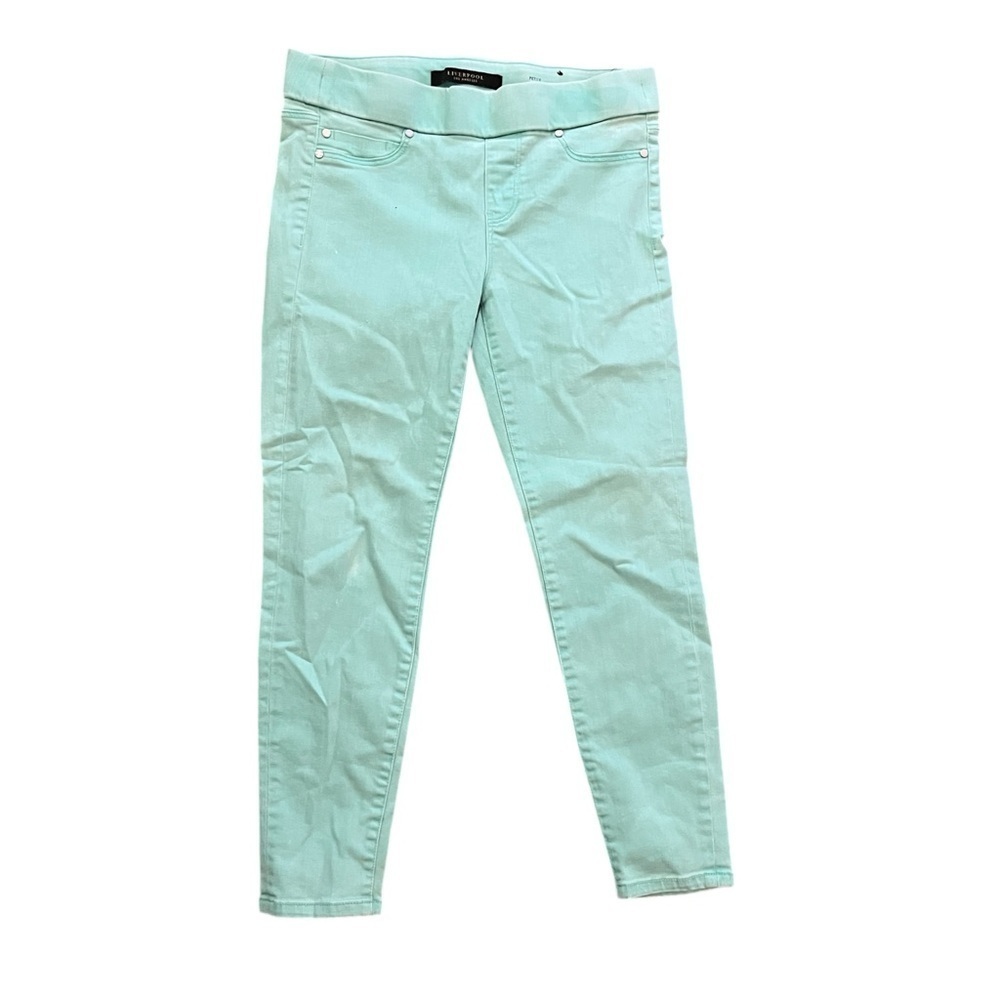 Liverpool The Ankle Legging in Electric Mint 6/28 Petite